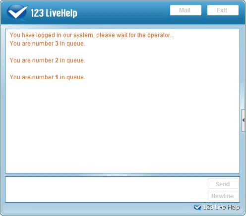 Live Help Queue Notifications – show customers current waiting position in line for that queue