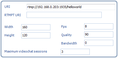 Video Settings in Admin Panel of 123 Live Help, Live Chat Software