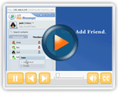 Video for friend list of 123 web messenger